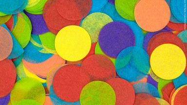 Konfetti in vielen Farben