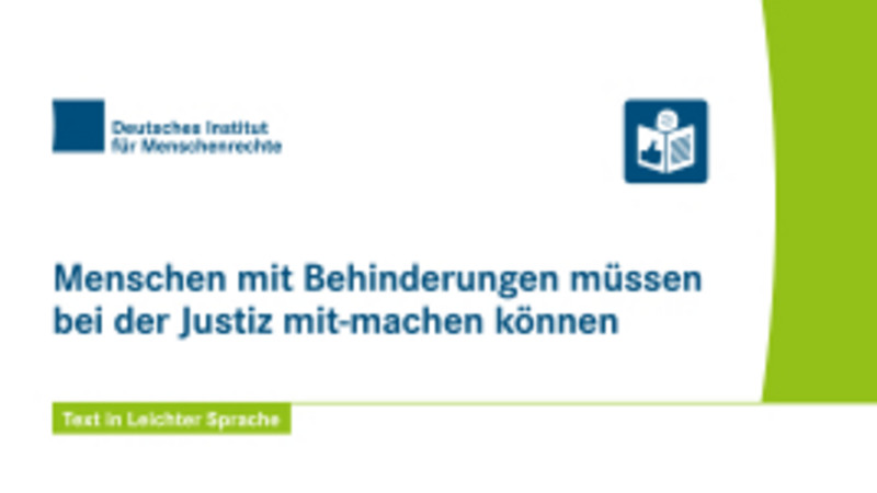 Zugang zu Justiz Zugang zu Justiz - Hrg. Dt. Institut für Menschenrechte