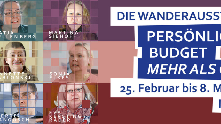 Die Wanderausstellung Persönliches Budget Mehr als Geld! 25.02. bis 08.03.2019 in Ahaus..