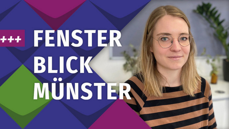 Ein Foto von Debora Stockmann: Sie ist die neue Leitern des KSL.Münster -eine junge Frau mit Brille/links daneben steht +++neue im Blog+++/Fensterblick Münster