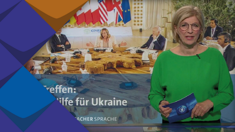 Moderatorin in der Tagesschau