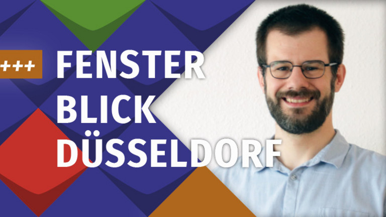 Ein Foto von Gero Büskens eingebettet in bunte Kacheln der KSL.NRW / links daneben steht Fensterblick/ links daneben steht +++neu im Blog+++